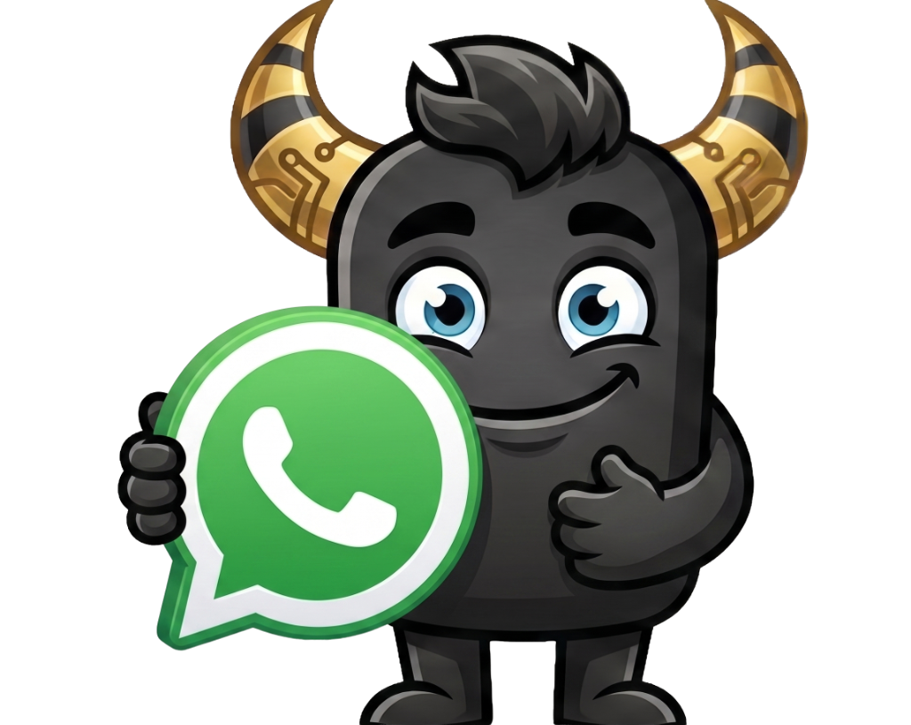 DBleaf mascot with WhatsApp icon